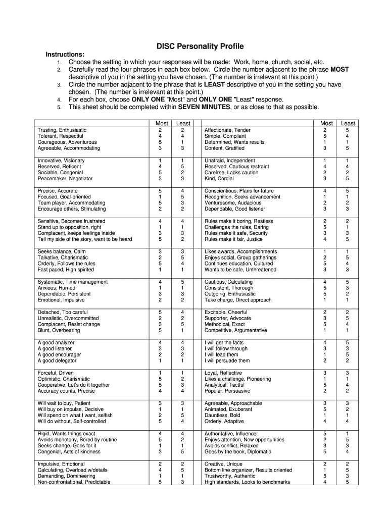 Paper Disc Assessment PDF  Form